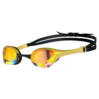 ARENA Cobra Ultra Mirror Swipe Indoor Wettkampf Brille Yellow Copper Gold 330